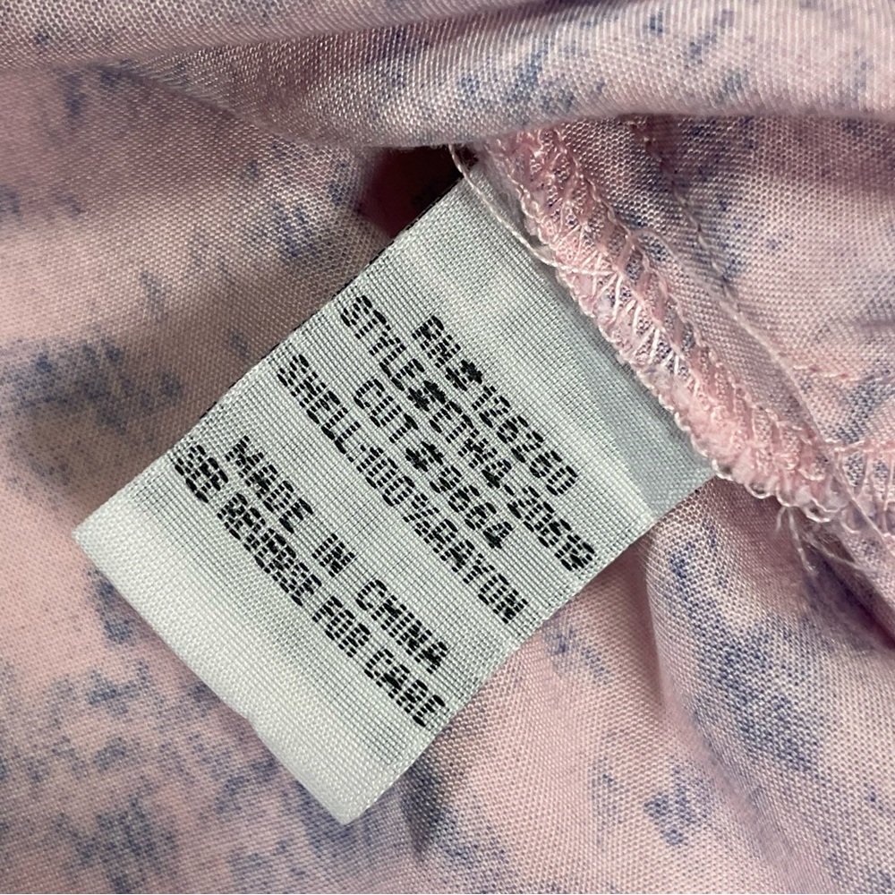 Soft Girl Tie Dye Button Down Blouse Pink Purple Boho Casual Top Small - Picture 10 of 10